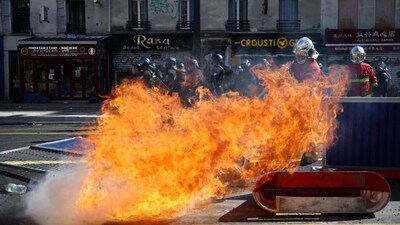 French High School Protests Escalate: Thousands Arrested, Schools Set Ablaze