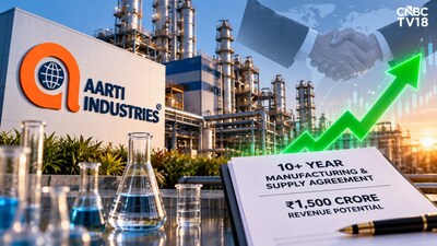 Aarti Industries Jumps 5% On Massive ₹1,500 Crore Supply Deal