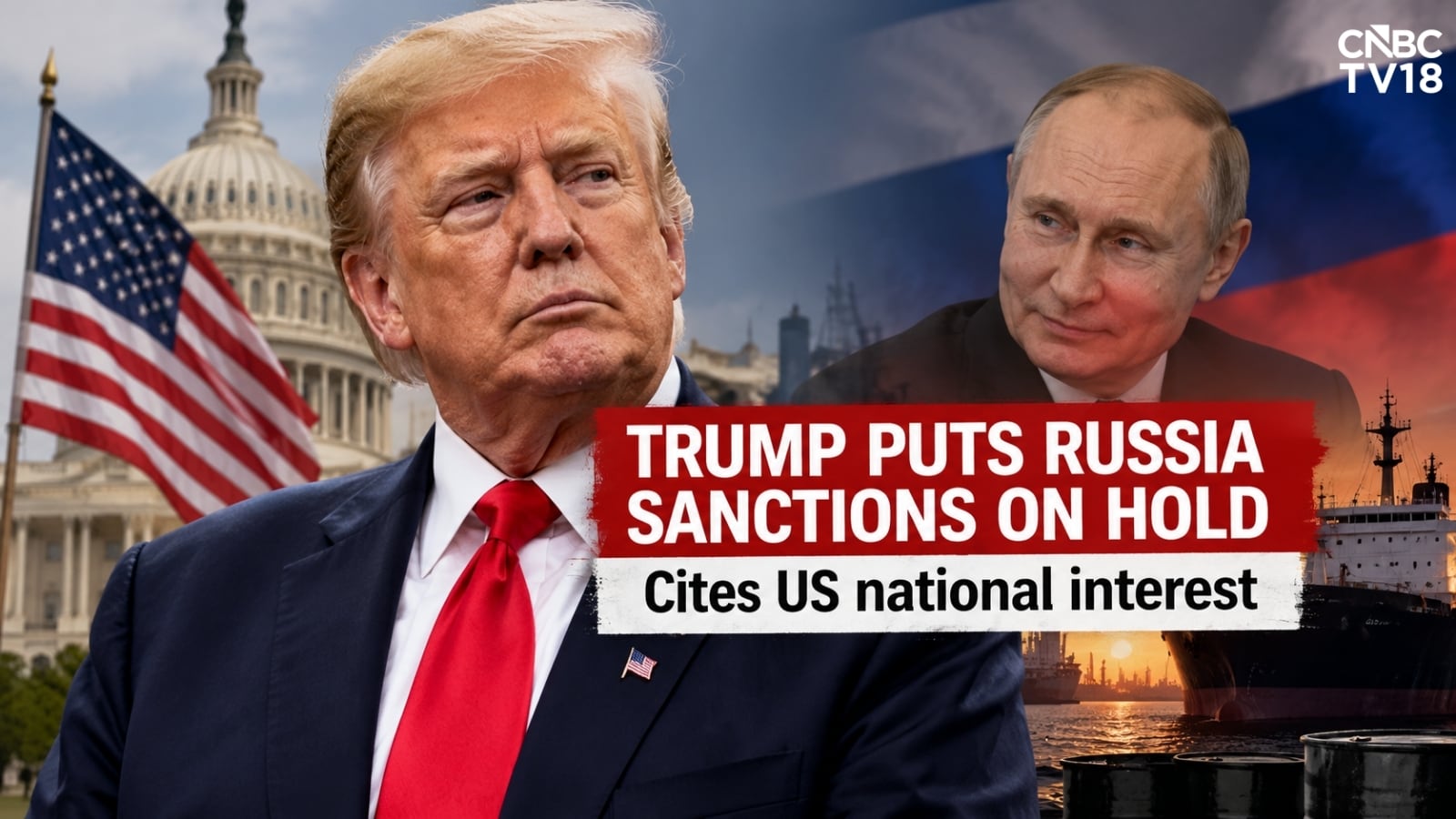 Trump puts new Russia sanctions on hold, cites US national interest