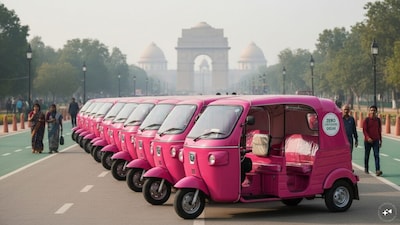 Delhi Government to Distribute 1,300 Pink E-Autos Under DURGA Scheme