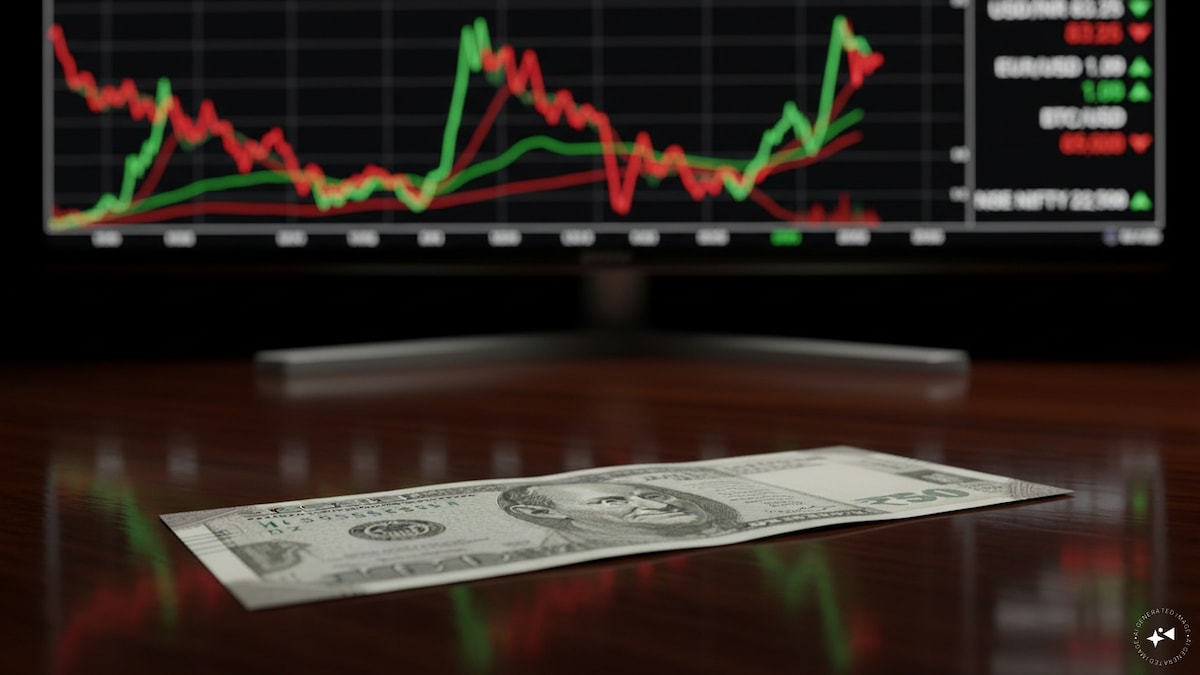 Rupee slips to 96.41 per dollar after opening flat; RBI support in focus