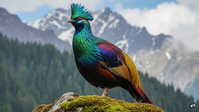 Himalayan Monal. (Image AI generated)