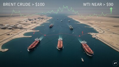Brent Surges Above $101 As Hormuz Attacks Offset Rising Tanker Flows