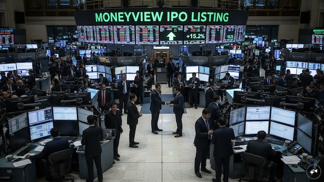 Moneyview shares debut with 62% premium at ₹55 on NSE