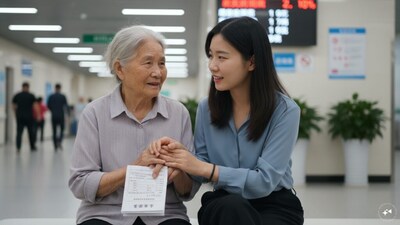 China’s elderly are turning to ‘temporary children’ for daily help, hospital visits and emotional support. (Image AI generated)
