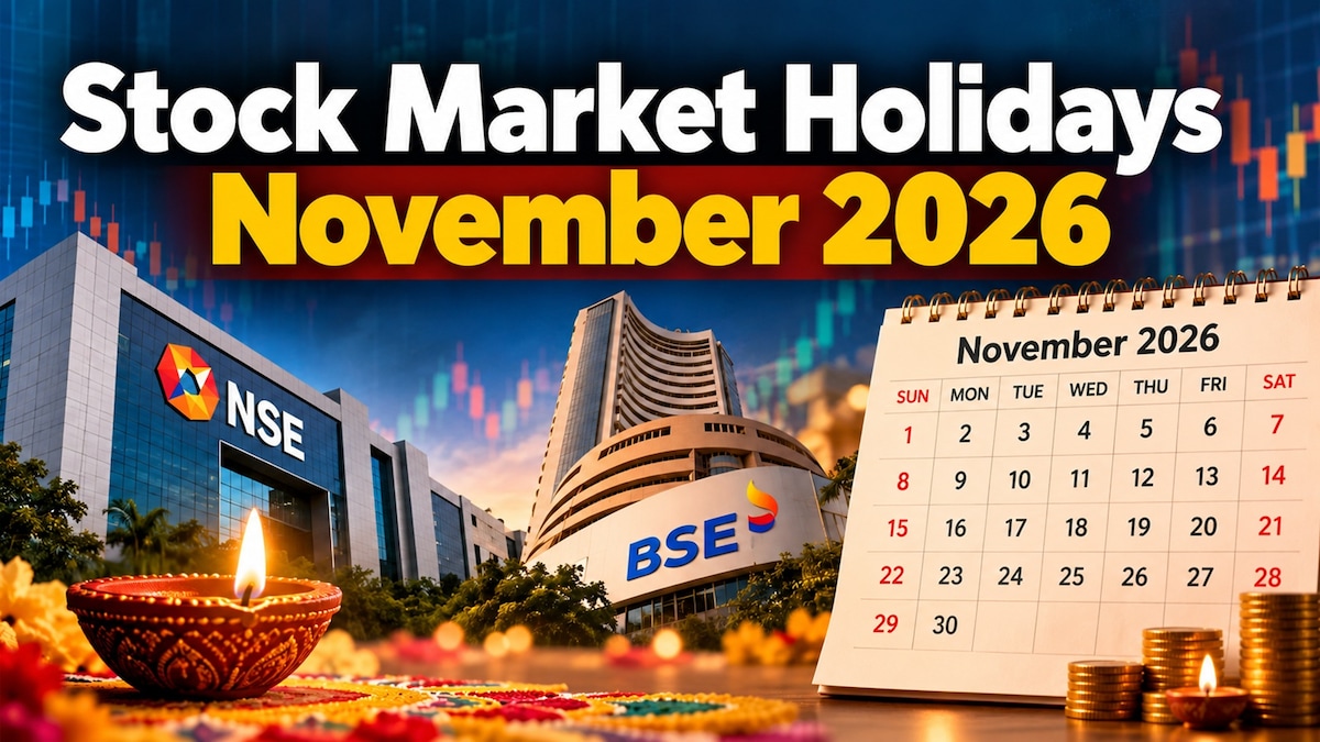 Stock Market Holidays November 2026: NSE, BSE, MCX holiday list, Muhurat Trading date and timings