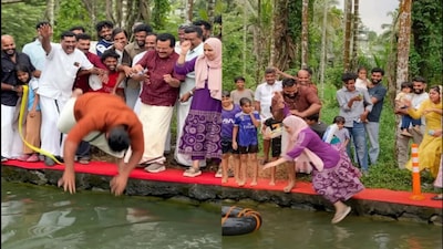 Keralam MLA Pulls Off Hilarious Prank by Pushing Panchayat Member into Pond