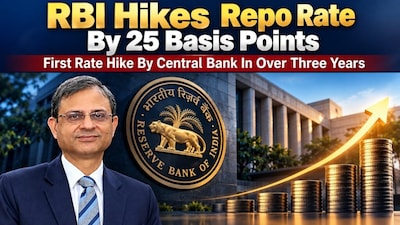 RBI Raises Repo Rate By 25 Bps In First Hike In Over Three Years