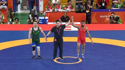 Sujeet Kalkal Claims Asian Games Gold, Defeats Olympic Champion in Thrilling Final