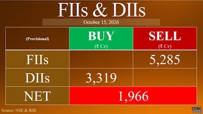 FIIs Offload ₹5,285 Crore While DIIs Step Up Buying As Markets Rally