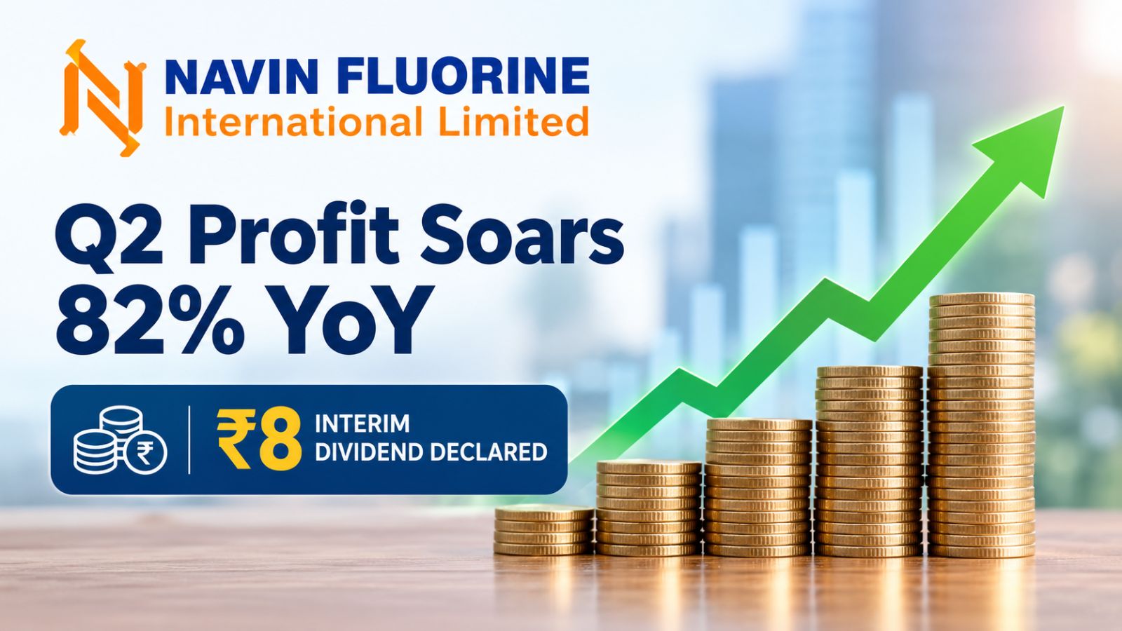 Navin Fluorine shares jump 5.5% after Q2 profit soars 82% YoY to ₹269 crore, dividend declared