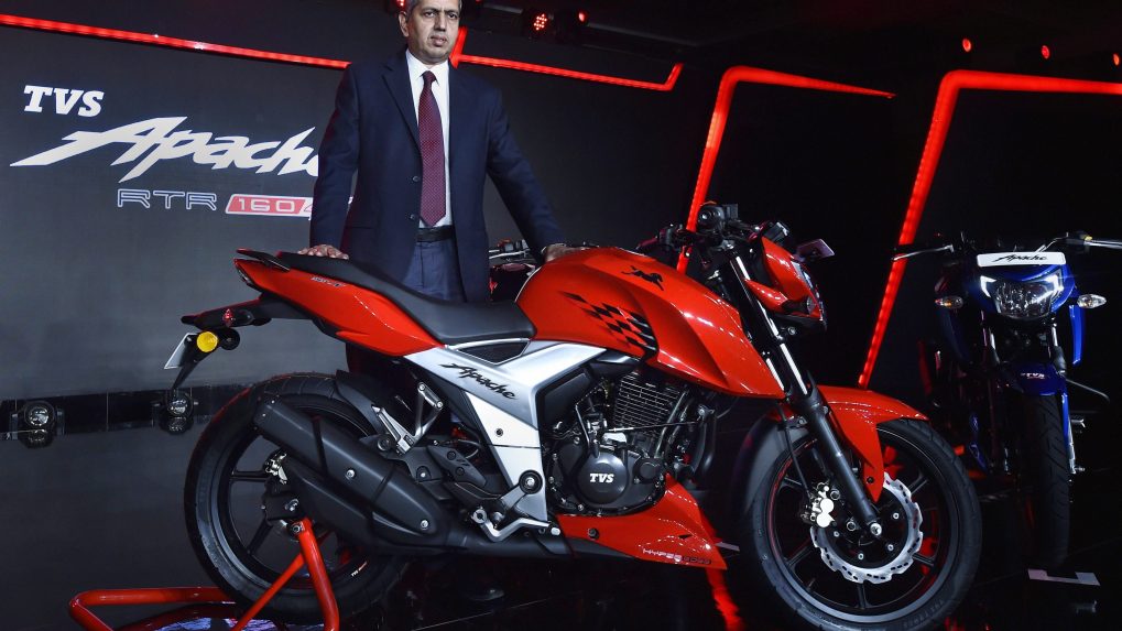 TVS Motor s Apache bike brand crosses 40 lakh sales milestone