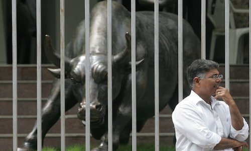 Sensex, Nifty end lower in volatile trade; oil marketers drag