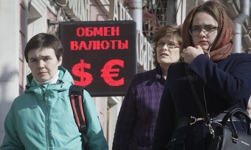 Ruble sinks 26% after SWIFT sanctions against Russian banks