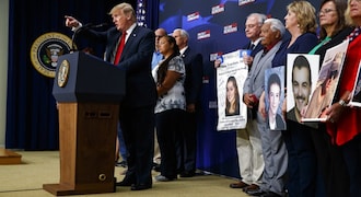 US President Donald Trump tries to change focus of border debate