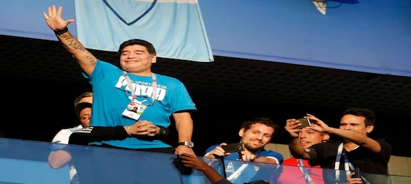Diego Maradona is Argentina's biggest fan and distraction