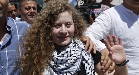 Palestinian protest icon Ahed Tamimi goes from jail cell to VIP suite