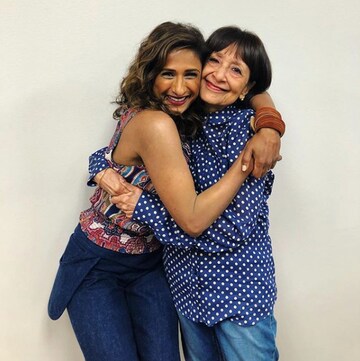Madhur and Sarayu| Sarayu plays Emet Kamala-Sweetzer, a wife, mother, daughter and boss in ‘I Feel Bad’ a comedy about a woman struggling to juggle different roles.