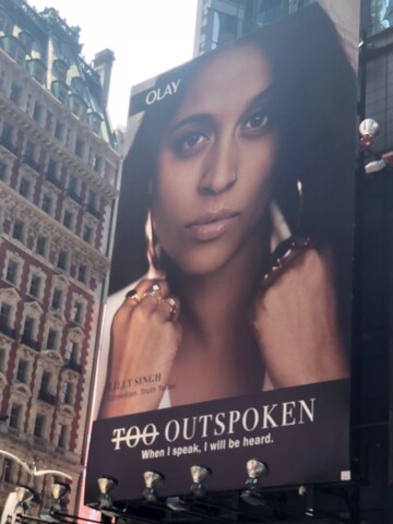 Lilly Singh in Time Square.