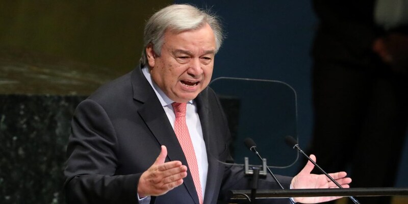 UN chief Antonio Guterres asks banking sector to invest in climate action