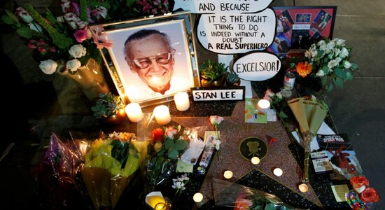 Fans pay tribute to Stan Lee, the creator of Marvel superheroes
