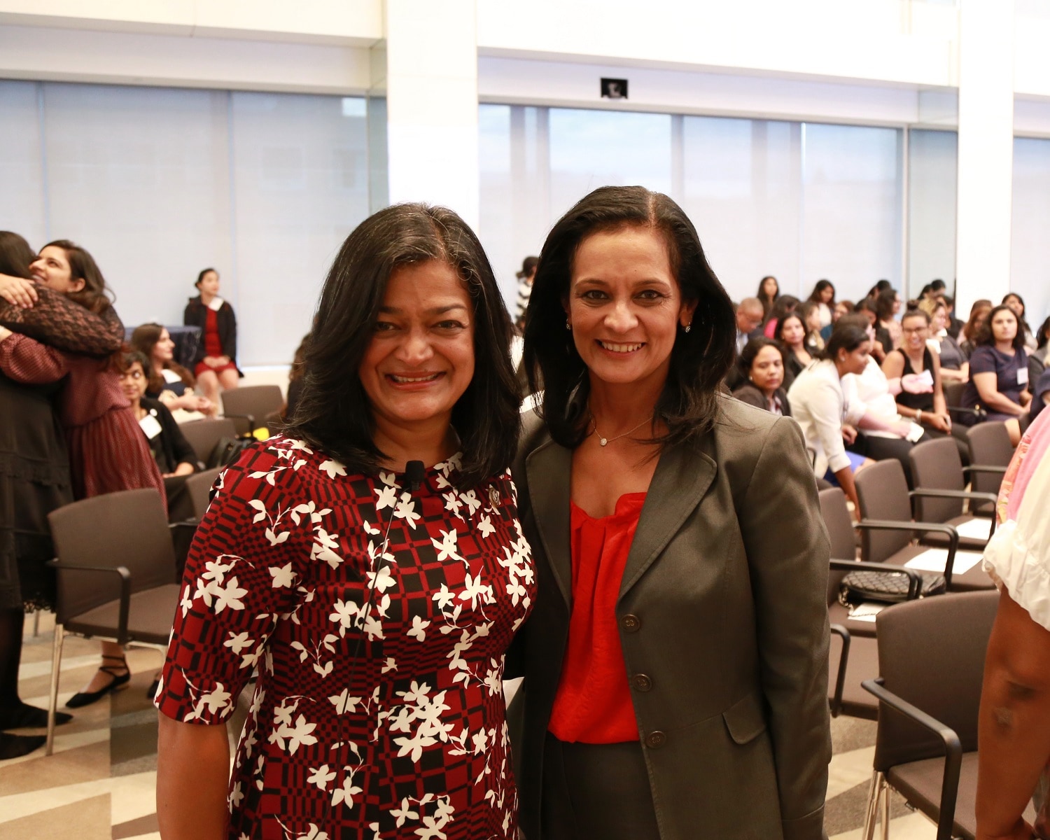 Congresswoman Pramila Jayapal (D-WA) with Councilwoman Sangeeta Doshi (Cherry Creek, NJ) at Women Who Impact, October 2, 2018 in Washington, D.C.