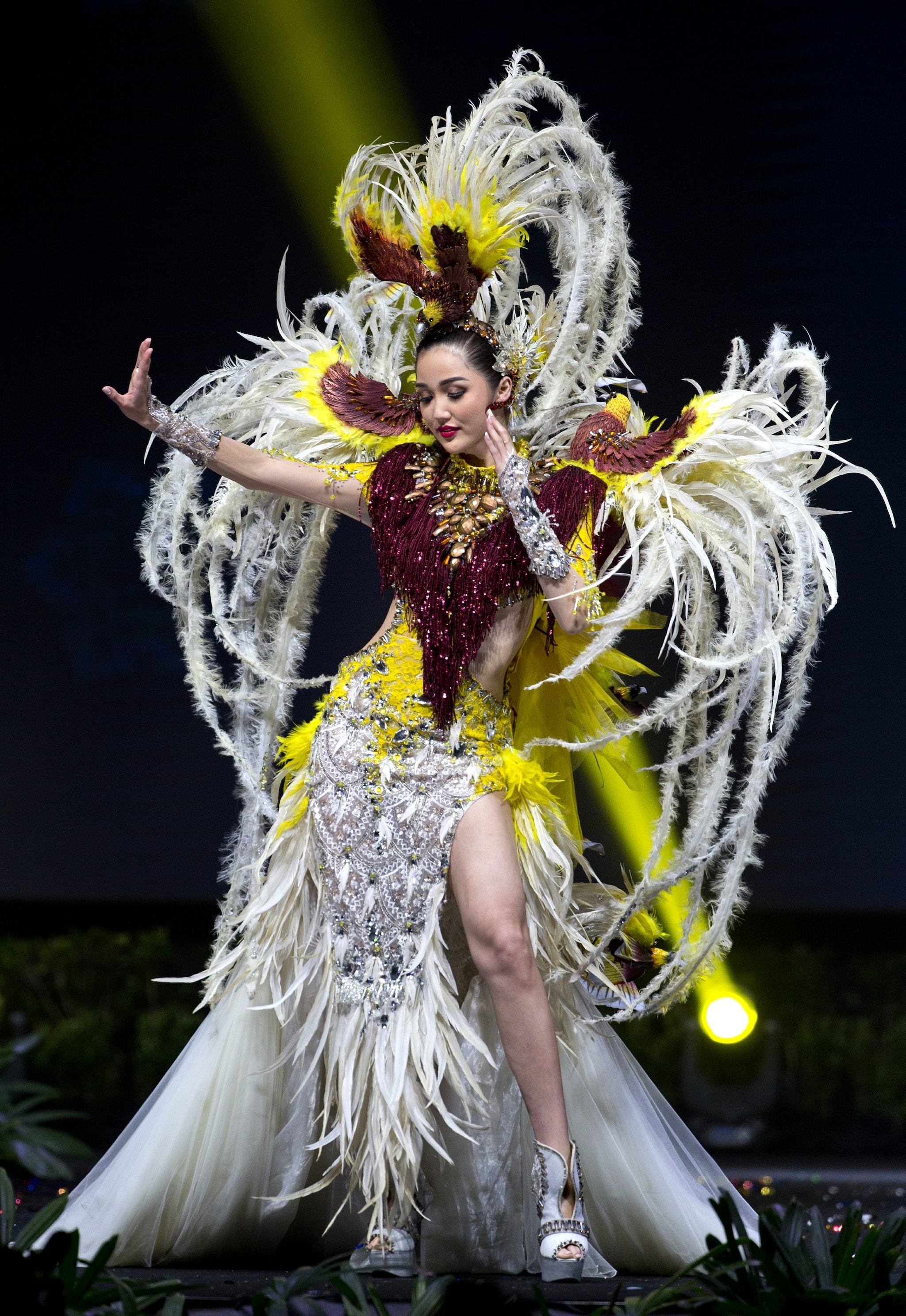 Elaborate costumes displayed at the Miss Universe National Costume Show