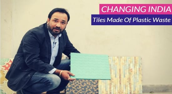 What do you do with plastic waste? Make tiles!