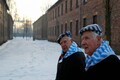 Far right protest during Auschwitz camp liberation commemoration