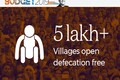 5 lakh villages open defecation free