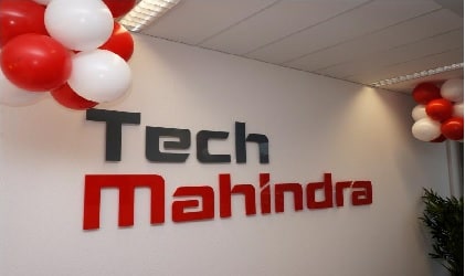 The Mahindra & Mahindra Ltd. Automotive Sector logo is displayed on... News  Photo - Getty Images