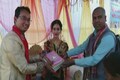 In this Assam wedding,  guests donate old clothes and books, take back saplings as return gifts