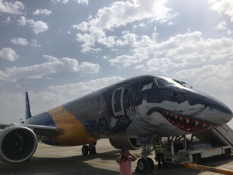 Embraer unveils shark-faced E190-E2 commercial jet in India - cnbctv18.com