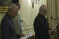 President administers oath of office to Lokpal chief Justice Pinaki Chandra Ghose