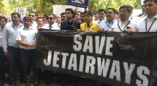 Distressed Jet Airways employees protest in Mumbai and New Delhi