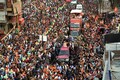 PM Modi holds mega roadshow in Varanasi, performs Ganga Aarti