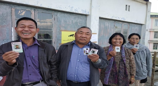 Voters in Kohima