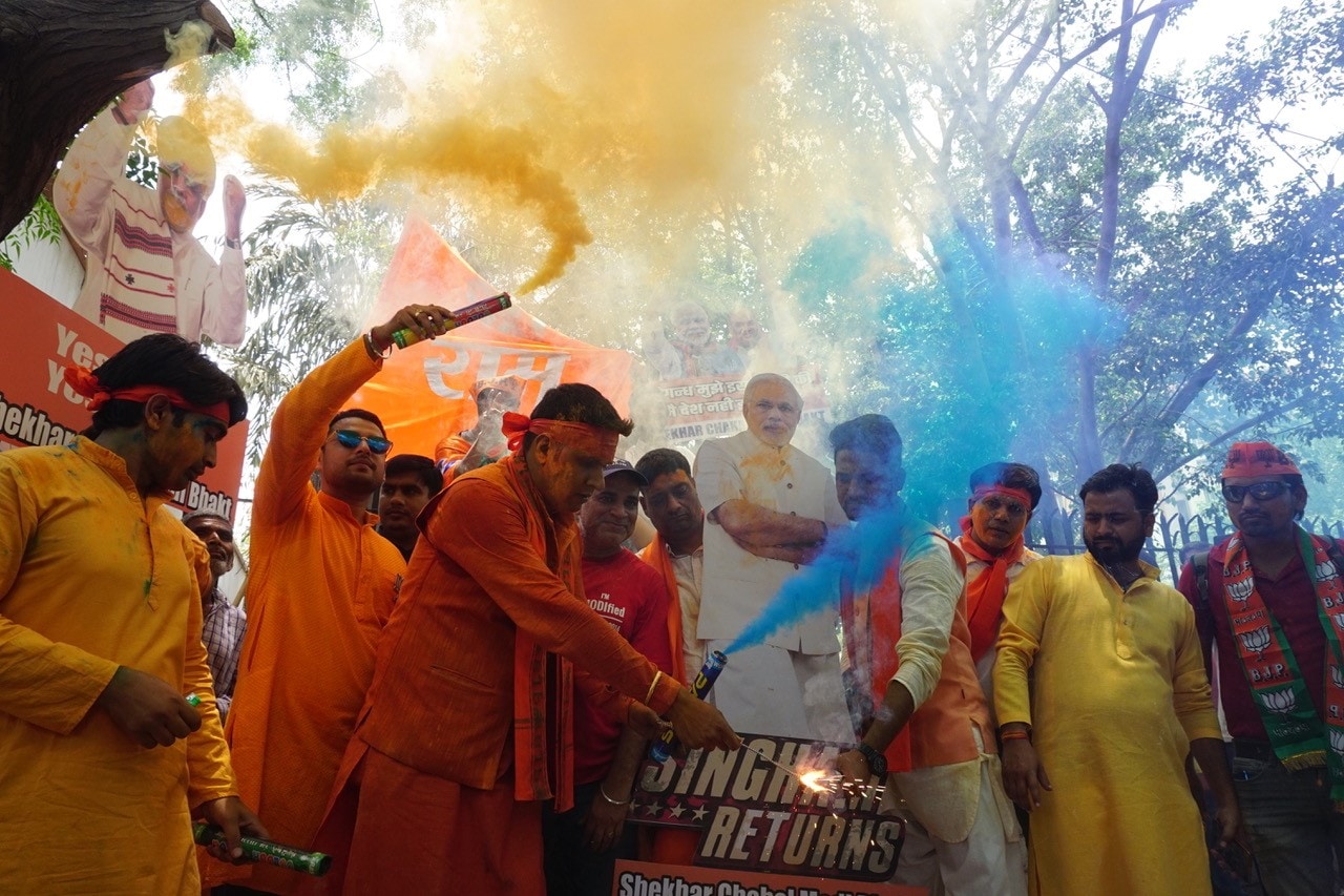 Lok Sabha Election Results: Celebrations begin at BJP offices across India as party ...