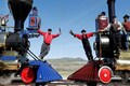 Bells, whistles and steam herald US Transcontinental Railroad's 150th birthday
