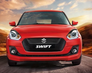 1: Maruti's popular hatchback Swift was the best-selling model last month clocking 19314 units. The first-ever Maruti Swift was launched in May 2005 in the petrol and diesel variant. (Image: MSI website/Caption: PTI)