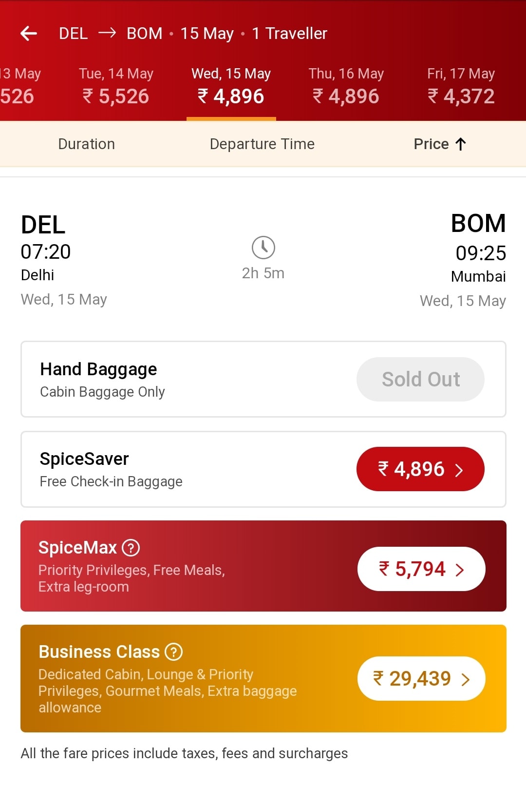 spicejet extra baggage price