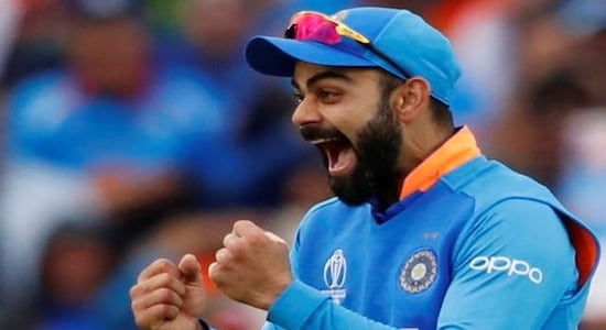 Cricket - ICC Cricket World Cup - India v Australia - The Oval, London, Britain - June 9, 2019 India's Virat Kohli celebrates as India win the match Action Images via Reuters/Andrew Boyers