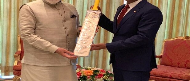 Focus on cricket diplomacy as PM Modi gifts bat to Maldives president Solih signed by Indian cricket team