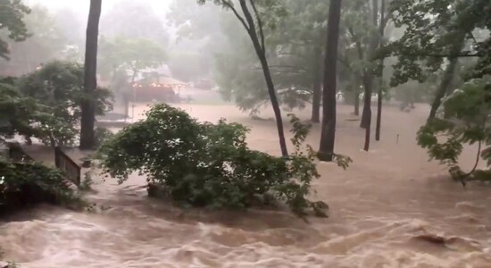 Life-threatening rains pound US capital; White House basement offices leak