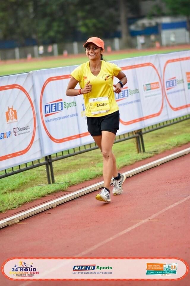 Priyanka Bhat says, “I train by myself in Mumbai. I schedule and create my training plan which includes 2 days in the gym for strength training and 4 days of running which includes Speed interval, Fartlek and long runs”. 