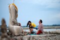 Drought reveals lost temple in Thailand submerged by dam