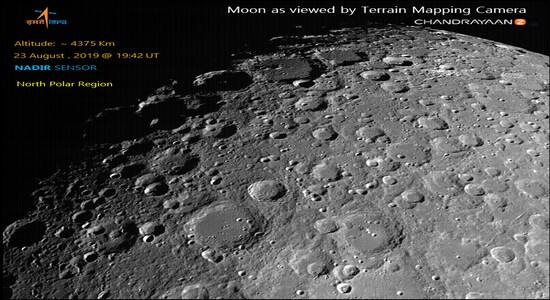 Chandrayaan 2 lunar surface