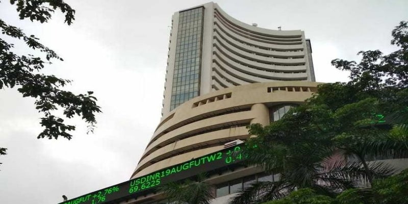 Sensex trades over 300 points higher, Nifty above 10,500; banks surge