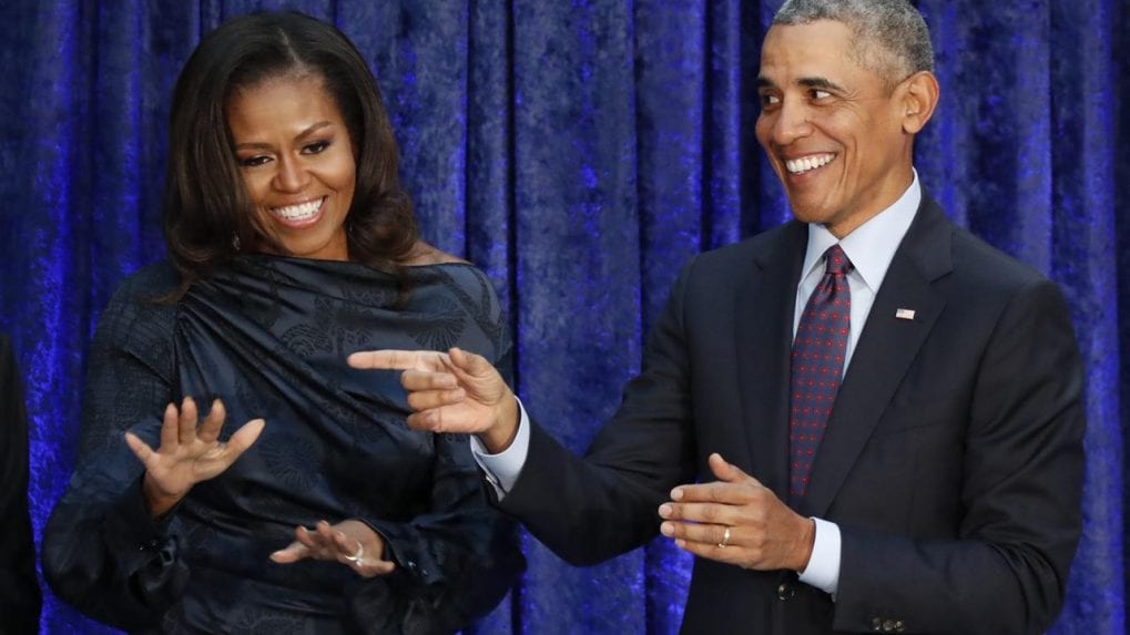 Barack, Michelle Obama returns to White House for unveiling official ...