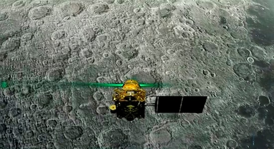 Live telecast of soft landing of Vikram module of Chandrayaan 2 on lunar surface, in Bengaluru, Saturday, Sept. 7, 2019. (PTI Photo)